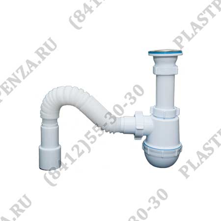 СИФОН ДЛЯ МОЙКИ С ГОФРОЙ 1 ½*40/50 Aни Грот (верх.гай (Россия)