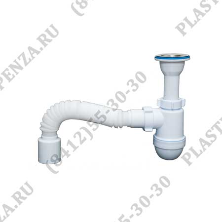 СИФОН ДЛЯ РАКОВИНЫ С ГОФРОЙ 1 ½*40/40 Aни (Россия)