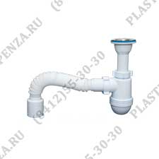 СИФОН ДЛЯ РАКОВИНЫ С ГОФРОЙ 1 ½*40/40 Aни (Россия)